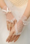 gants mariée dentelle avec noeuds papillons 