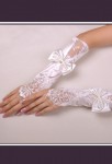 gants mariée satin strass dentelle perles 