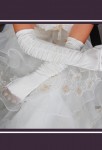 gants de mariée extra long en satin soyeux 